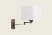 Oletta wandlamp met kubusvormige lampenkap.